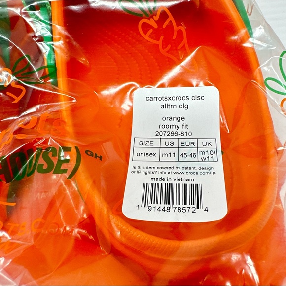 Crocs Carrots Classic All Terrain Clogs Orange - Picture 5 of 8